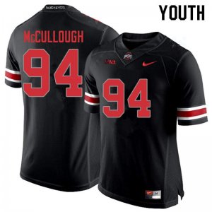 Youth Ohio State Buckeyes #94 Roen McCullough Blackout Nike NCAA College Football Jersey Stability QQK8244HT